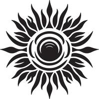 sun style and illustration vector