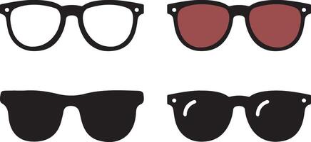 sunglass with different shapes and illustrator vector