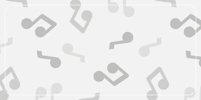 gray background with music note icons. template design for banner, poster, brochure, social media. vector