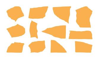 Torn paper sheet bundle. Suitable for label, poster, announcement, or illustration element. vector
