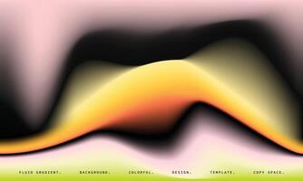 Colorful liquid gradient background. Blurred fluid backdrop. Modern vibrant graphic element. Suitable for advertisement, branding, social media, or presentation. vector