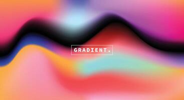 Colorful blurred gradient mesh background. Abstract fluid color gradation template. Creative liquid art backdrop. For poster, banner, social media template, or cover. vector