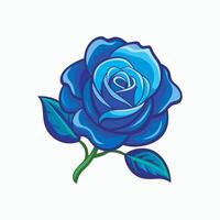 Rose flower on white background vector