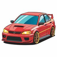 Realistic car on a white background vector