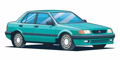 Realistic car on a white background vector