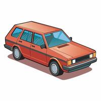 Realistic car on a white background vector