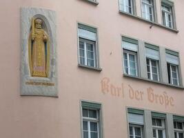 Scenic summer view of the Old Town architecture of Zurich photo