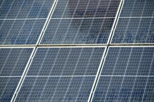 Photo collage of sunset and solar panel, photovoltaic