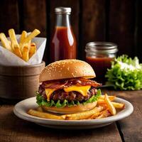 Delicious Burger images photo