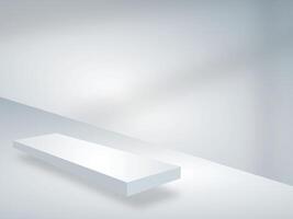 Abstract minimal scene with geometric forms. floating podium photo product vector