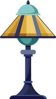 art of a table lamp vector