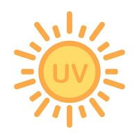 UV radiation icon solar ultraviolet light symbol for graphic design, logo, web site, social media, mobile app, ui illustration. vector