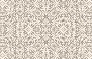 Textile brown color flowers fabric design pattern vector