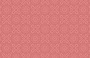 Red color fabric floral pattern vector