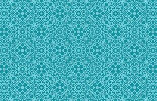 Blue decorative textile design pattern vector
