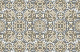 Grunge lines and stars decorative fabric design pattern vector