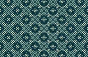 Geometric green color fabric design pattern vector
