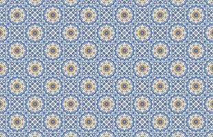 Mediterranean colorful decorative pattern vector