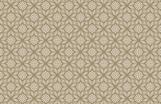 White and brown color fabric design pattern vector