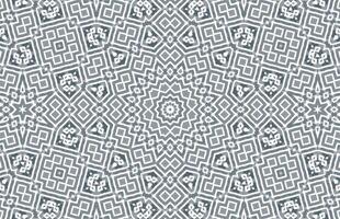 Gray color mandala design pattern vector