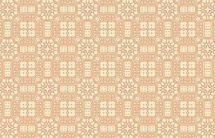Brown yellow decorative tile pattern vector