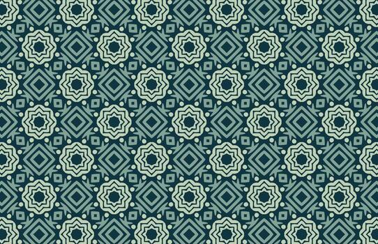 Geometric shapes fabric design pattern vector