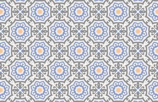 Multicolor fabric design pattern vector