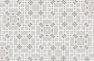 Old style tile wall design pattern vector