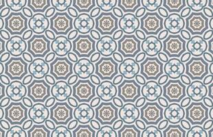 Gray and brown color hexagonal fabric design pattern vector