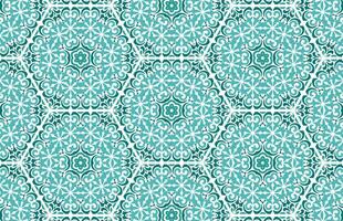 Blue mandala design patterns vector