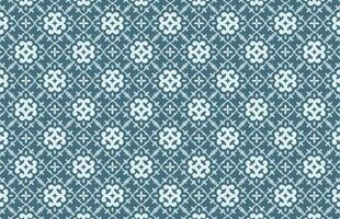 Blue and white fabric design pattern vector