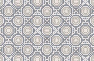 Brown and gray hexagonal decorative fabric design pattern vector