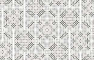 Old style tile wall design pattern vector