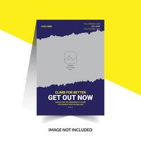 Abstract Creative Flyer Design Creative Flyer Episode vector