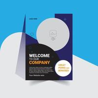 Flat design greetings template vector