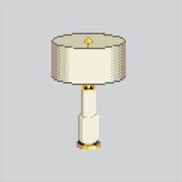 Pixel art illustration Table Lamp. Pixelated Table Lamp. Table Bed Lamp pixelated for the pixel art game and icon for website and game. old school retro. vector