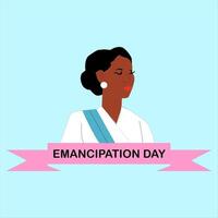 Emancipation Day Design vector