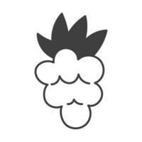 Raspberry Doodle Line Icon vector