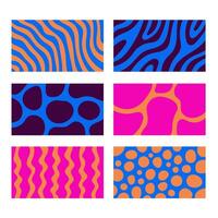 Minimal Flowing Wavy Backgrounds Set vector