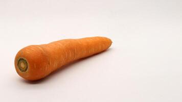 A carrot on a white background photo