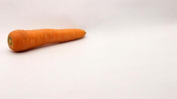 A carrot on a white background photo