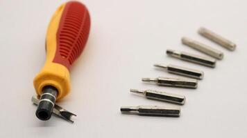 Mini screwdrivers and screwdriver bits photo