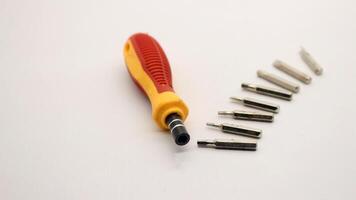 Mini screwdrivers and screwdriver bits photo