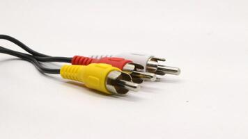 3 5 mm jack audio cable isolated photo