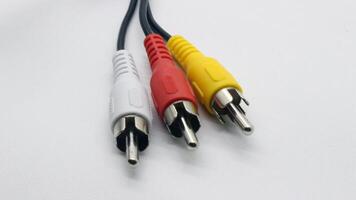 3 5 mm jack audio cable isolated photo