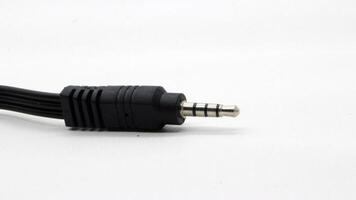 3 5 mm jack audio cable isolated photo