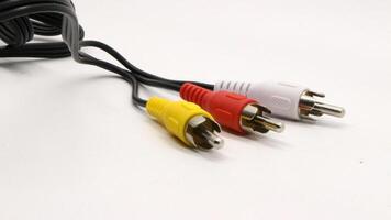3 5 mm jack audio cable isolated photo