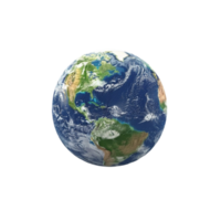 Earth Globe On Transparent Background. png