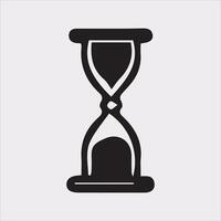 timer silhouette on white background vector