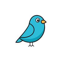 Finch bird goes icon vector